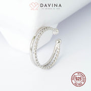 DAVINA Ladies Jessie Ring Sterling Silver 925