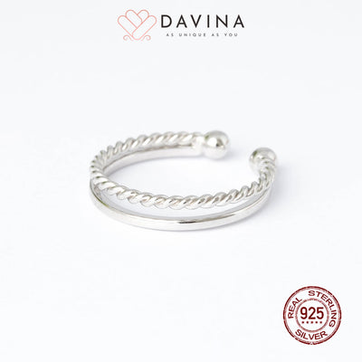 DAVINA Ladies Jessie Ring Silver Color S925