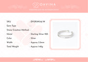 DAVINA Ladies Jessie Ring Sterling Silver 925