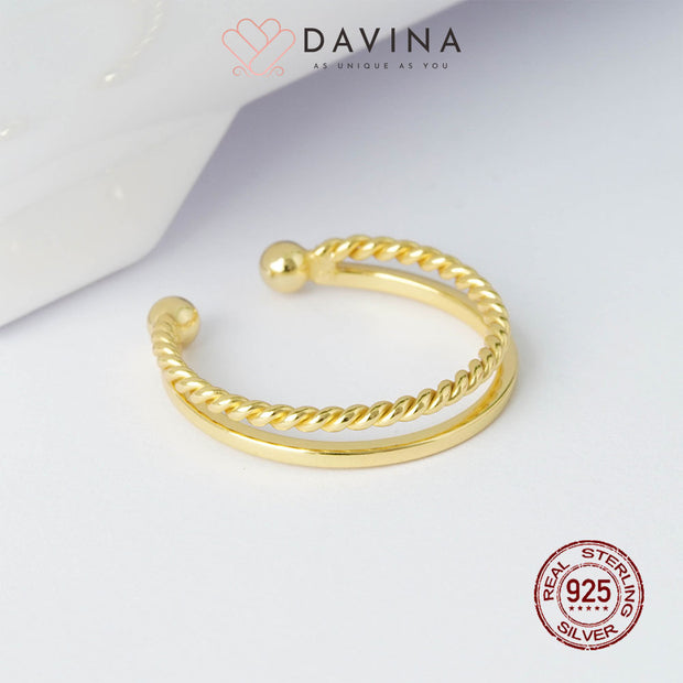 DAVINA Ladies Jessie Ring Gold Color S925