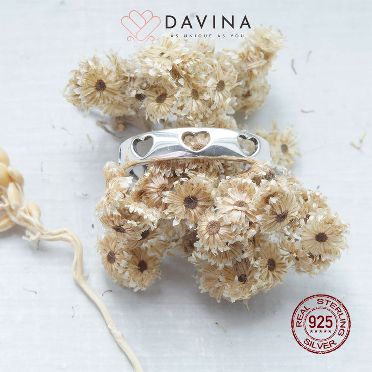 DAVINA Ladies Anissa Ring Silver Color S925