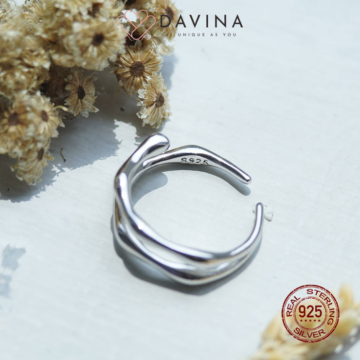 DAVINA Ladies Olive Ring Sterling Silver 925