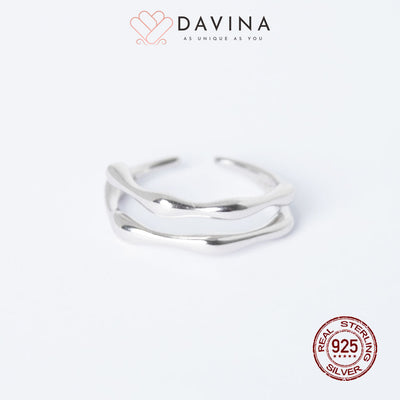 DAVINA Ladies Olive Ring Silver Color S925