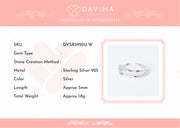 DAVINA Ladies Olive Ring Sterling Silver 925