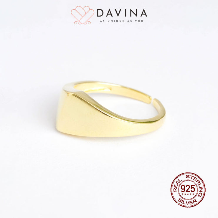 DAVINA Ladies Abira Ring Gold Color Sterling Silver 925