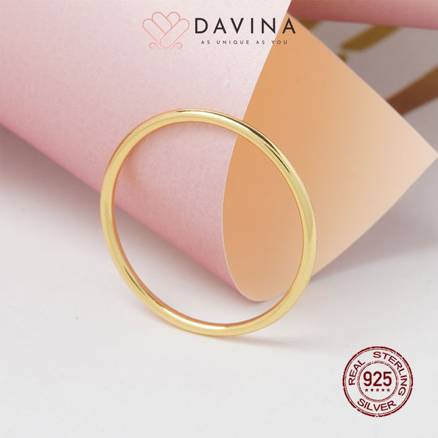 DAVINA Ladies Adele Ring Gold Color S925