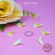 DAVINA Ladies Josie Ring Silver Color S925
