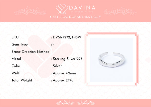 DAVINA Ladies Joanna Ring Sterling Silver 925