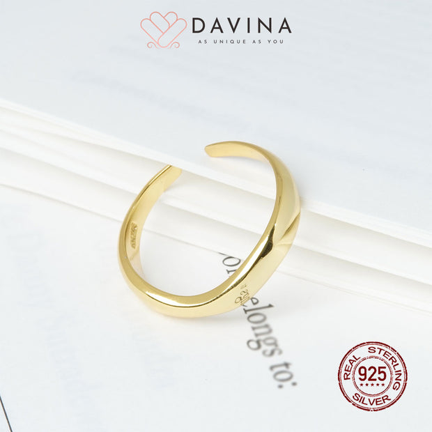 DAVINA Ladies Joanna Ring Gold Color S925
