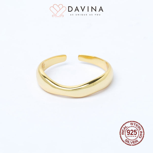 DAVINA Ladies Joanna Ring Gold Color S925