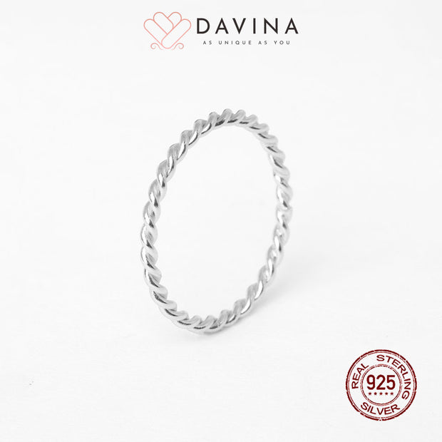 DAVINA Ladies Arsy Ring Silver Color S925