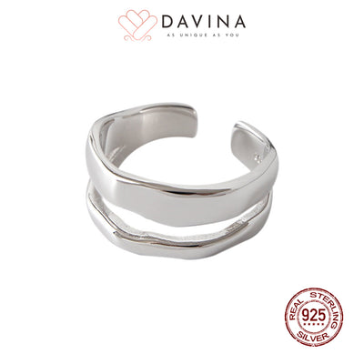 DAVINA Ladies Caroline Ring Silver Color S925