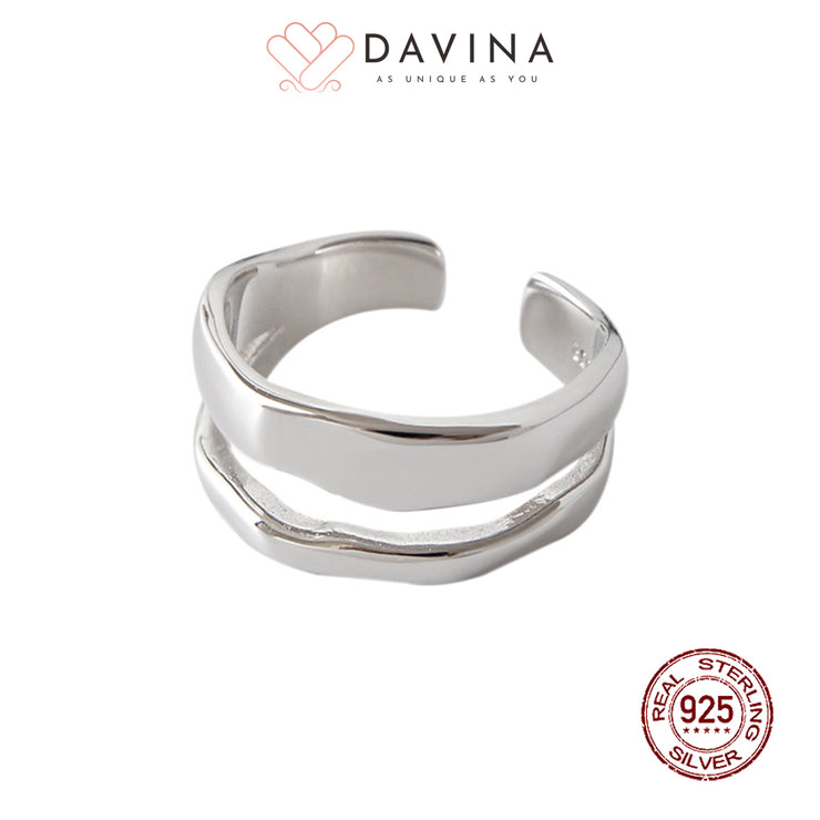 DAVINA Ladies Caroline Ring Sterling Silver 925