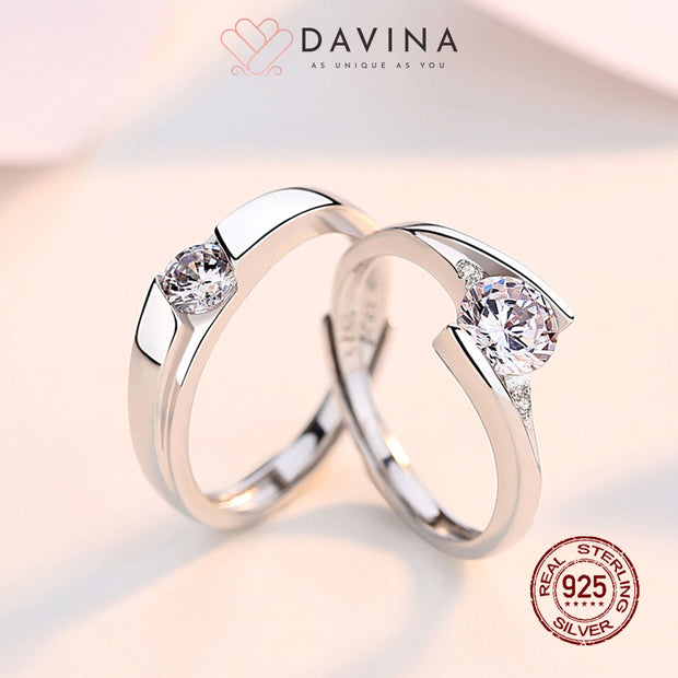 DAVINA Ladies Ola Ring Silver Color S925