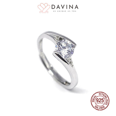 DAVINA Ladies Ola Ring Silver Color S925