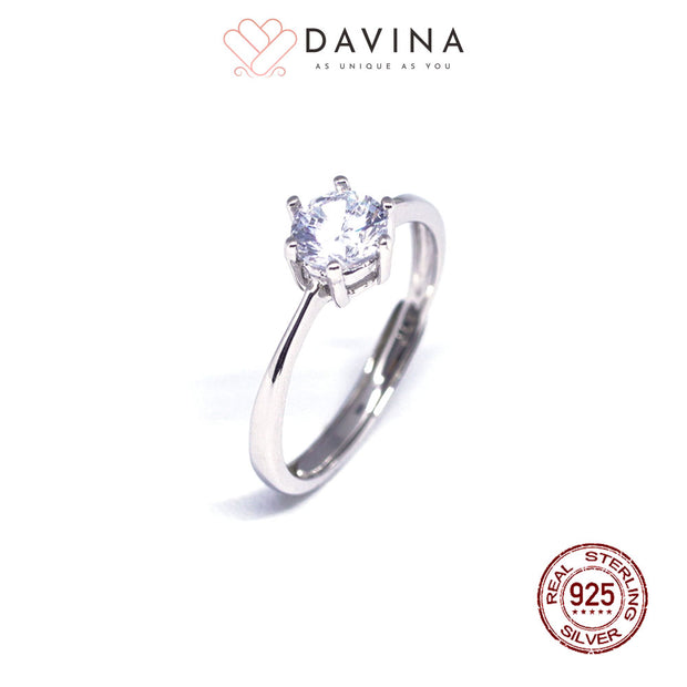 DAVINA Ladies Felycia Ring Silver Color S925