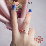 DAVINA Ladies Syeila Ring Rose Gold Color S925