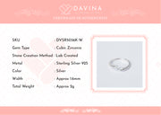 DAVINA Ladies Syeila Ring Sterling Silver 925