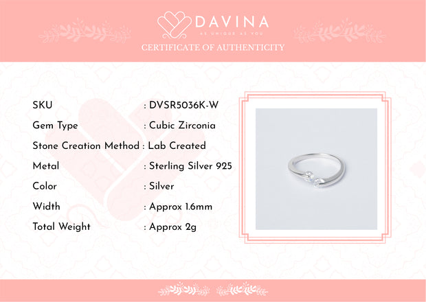 DAVINA Ladies Syeila Ring Sterling Silver 925