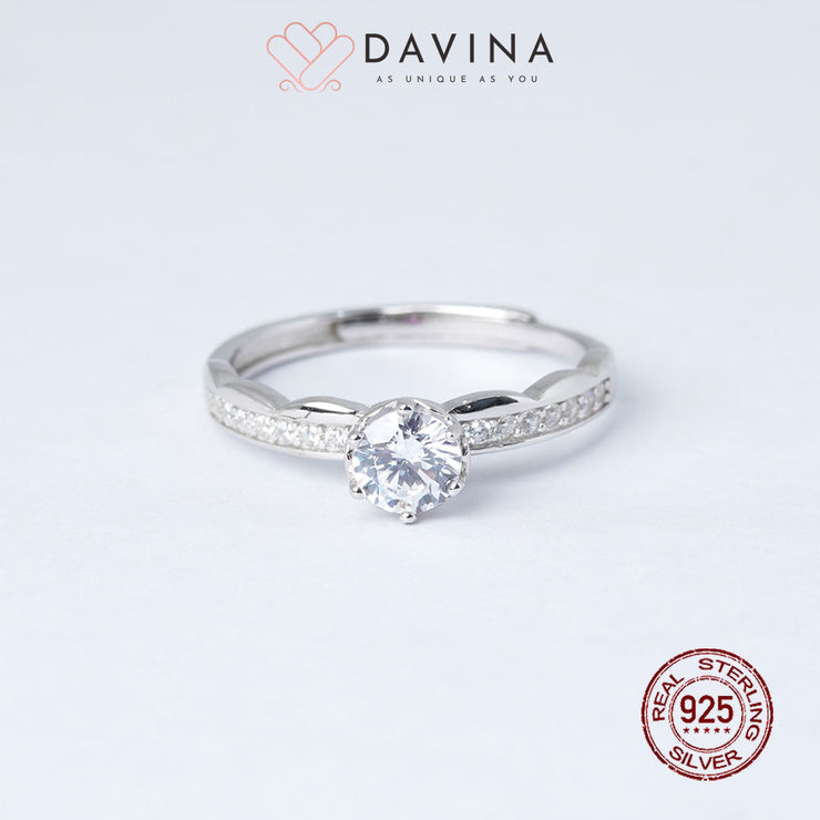 DAVINA Ladies Allira Ring Sterling Silver 925