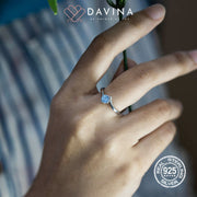 DAVINA Ladies Elora Ring Silver Color S925