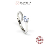 DAVINA Ladies Elora Ring Silver Color S925