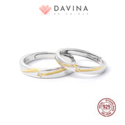 DAVINA Couple Samuel Sovia Rings Sterling Silver 925