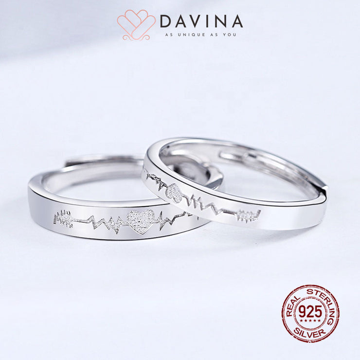 DAVINA Couple Kevin Keila  Rings Sterling Silver 925