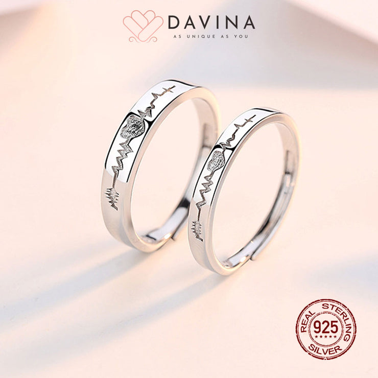 DAVINA Couple Kevin Keila  Rings Silver Color S925
