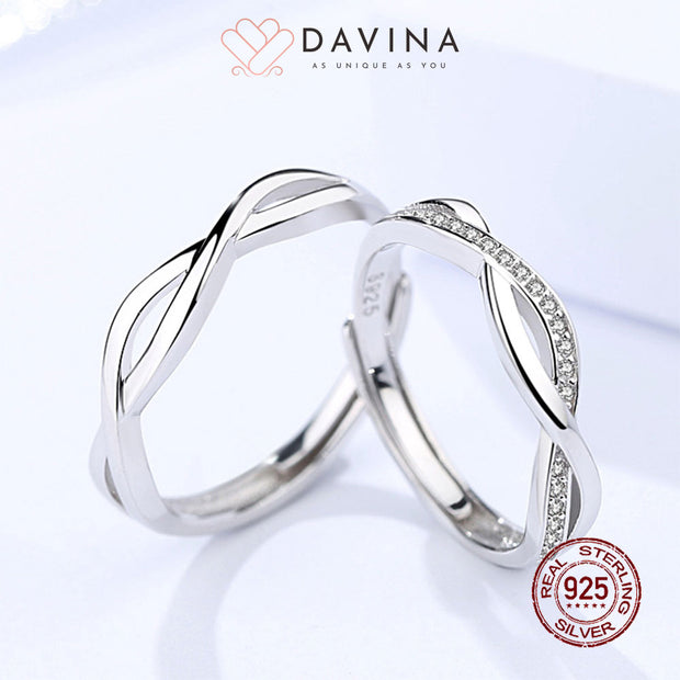 DAVINA Couple Sofyan Sierly Rings Sterling Silver 925