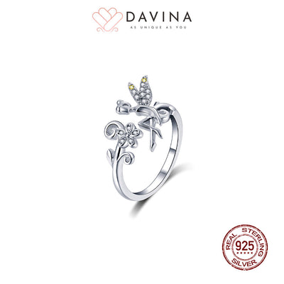 DAVINA Ladies Tinkerbell Ring Silver Color S925
