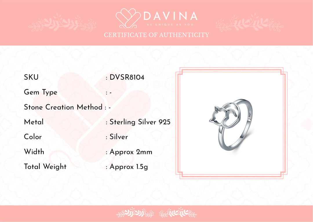 DAVINA Ladies Misty Ring Sterling Silver 925