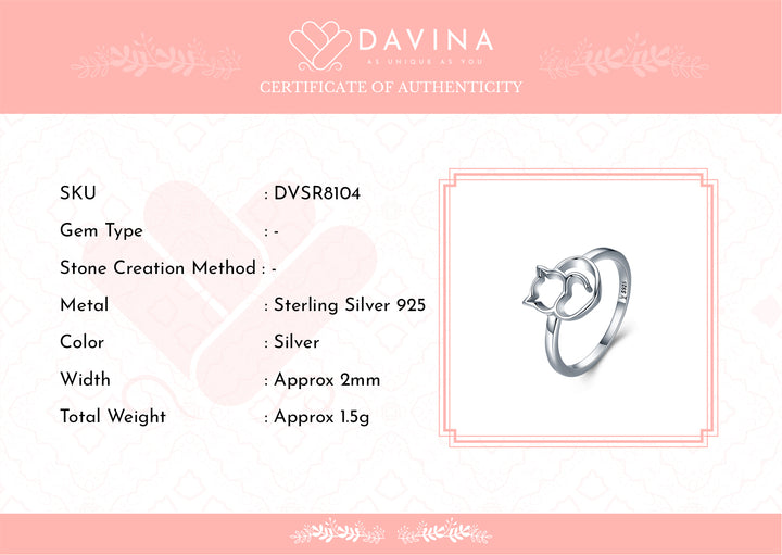DAVINA Ladies Misty Ring Sterling Silver 925