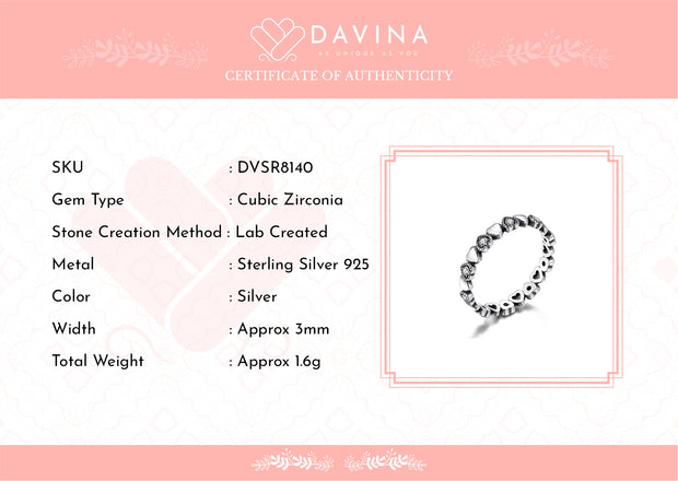 DAVINA Ladies Rachel Ring Sterling Silver 925