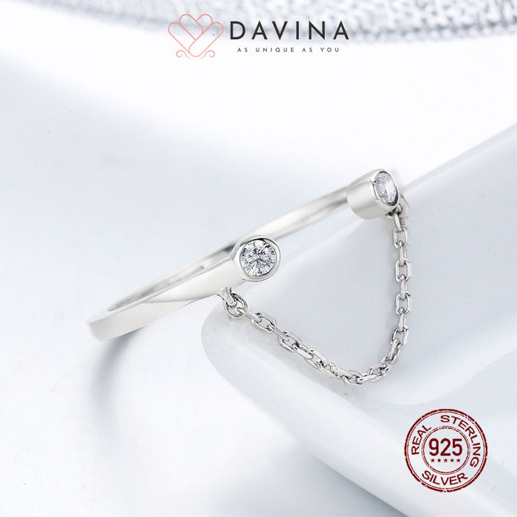 DAVINA Ladies Taylor Ring Sterling Silver 925