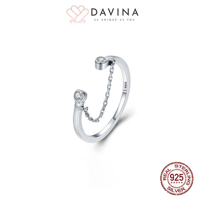 DAVINA Ladies Taylor Ring Sterling Silver 925