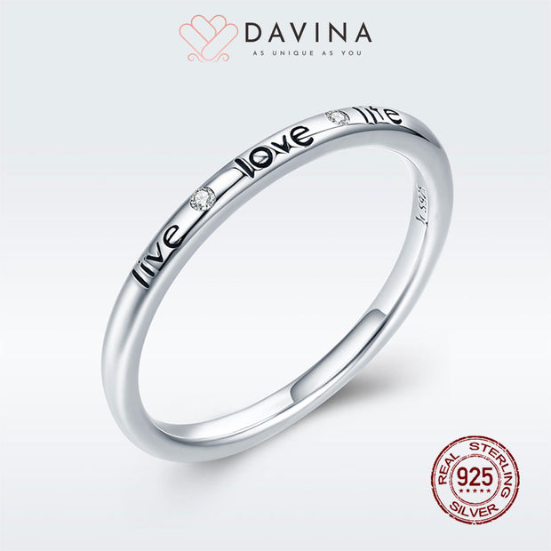 DAVINA Ladies Kaylee Ring Sterling Silver 925