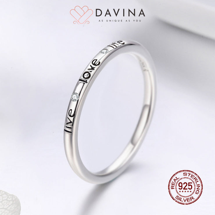 DAVINA Ladies Kaylee Ring Sterling Silver 925