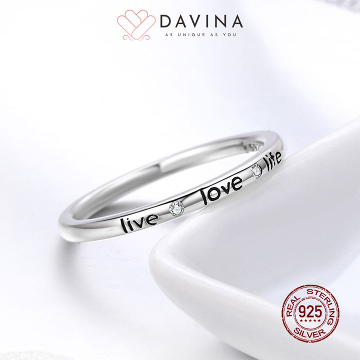 DAVINA Ladies Kaylee Ring Sterling Silver 925