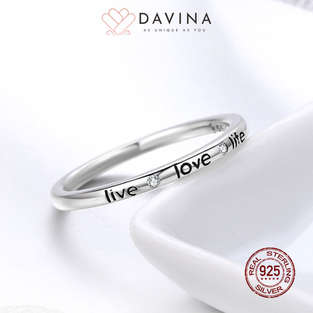 DAVINA Ladies Kaylee Ring Sterling Silver 925