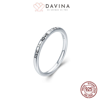 DAVINA Ladies Kaylee Ring Sterling Silver 925