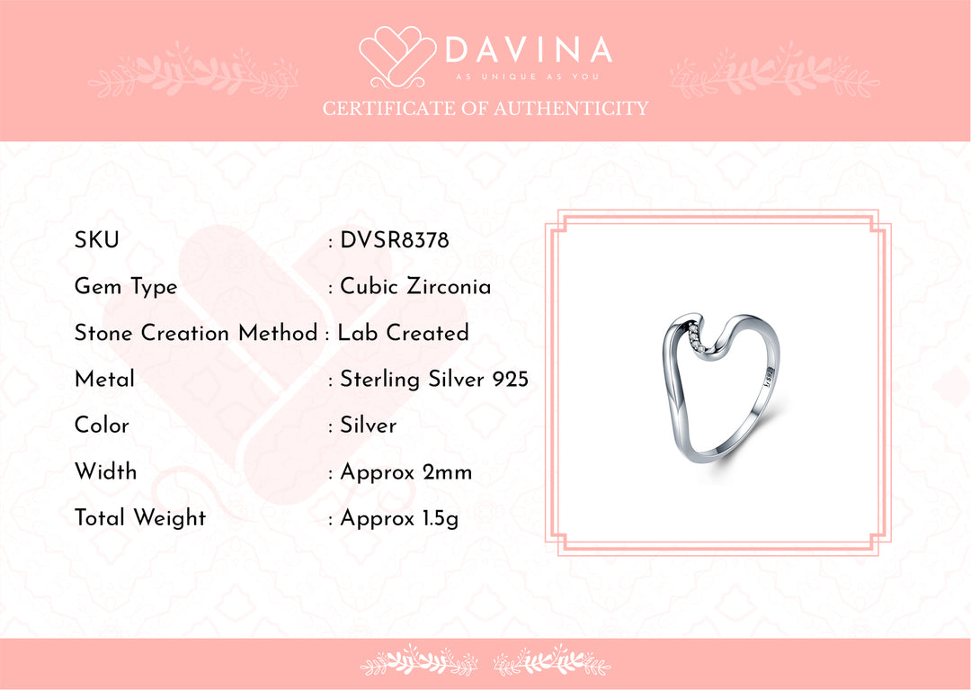 DAVINA Ladies Thea Ring Sterling Silver 925
