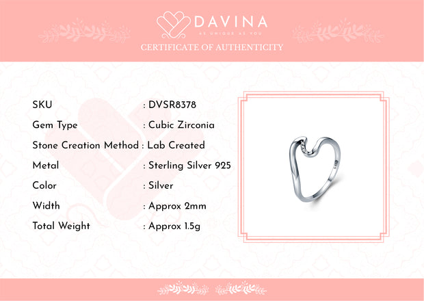 DAVINA Ladies Thea Ring Sterling Silver 925