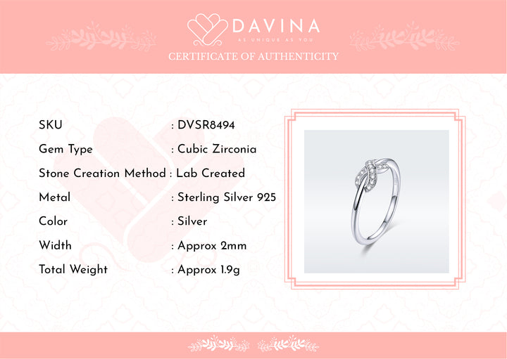 DAVINA Ladies Anne Ring Sterling Silver 925