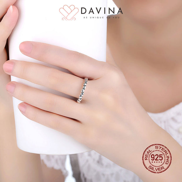 DAVINA Ladies Sofia Ring Sterling Silver 925