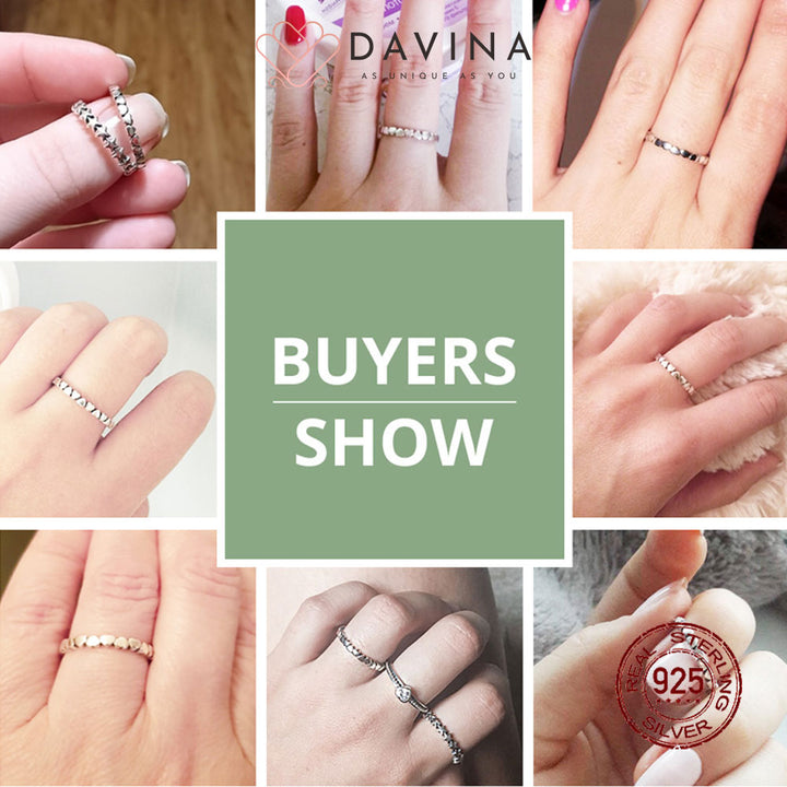 DAVINA Ladies Sofia Ring Sterling Silver 925