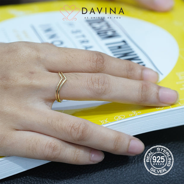 DAVINA Ladies Zya Ring Gold Color S925