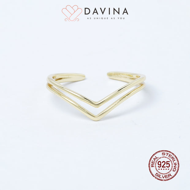 DAVINA Ladies Zya Ring Gold Color S925