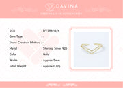 DAVINA Ladies Zya Ring Gold Color S925