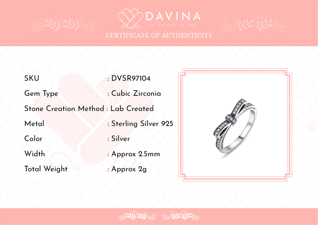 DAVINA Ladies Emma Ring Sterling Silver 925